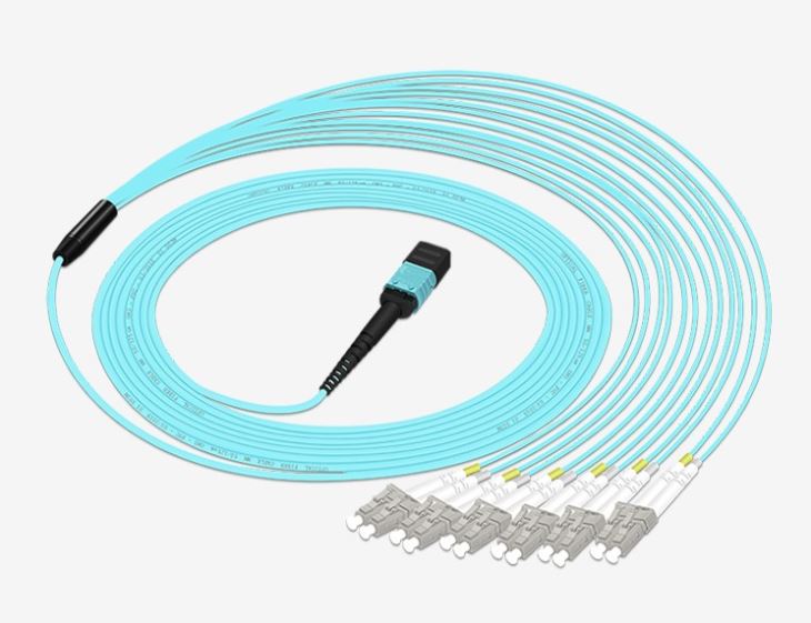 Dây nhảy quang Dây vá cáp MTP LC 12 OM3 MMF